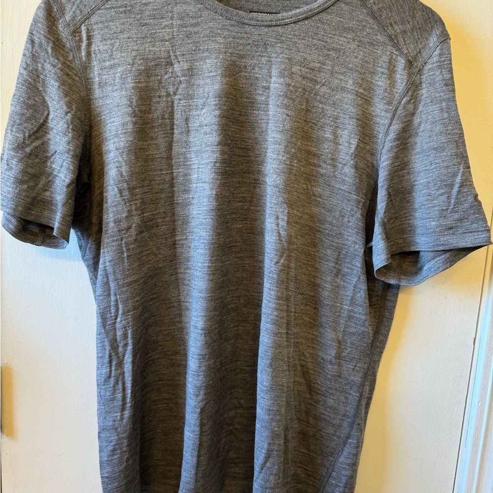 Men's Icebreaker Gray T-Shirt 200 Merino Wool